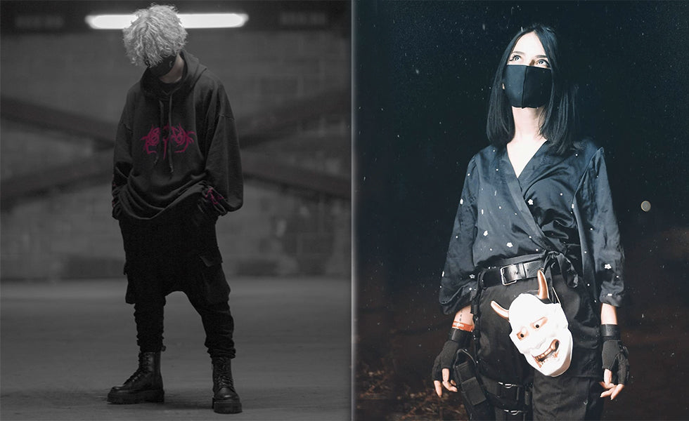 darkwear fashion man and woman