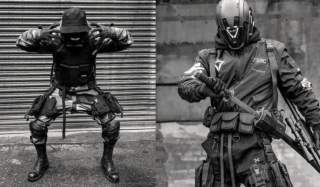 two man wearing warcore outfits